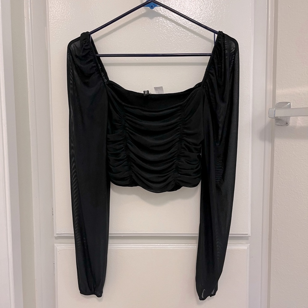 Off the shoulder crop top